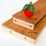 Playstand Shelf, Cherry, 7" Wide (4 Wood Bolts)