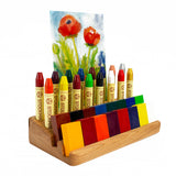Cherry Wood Crayon Holders with Postcard/Art Slot, 3 options