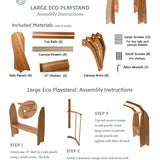 Camden Rose Large Eco Playstand - Cherry - 37.5" L x 54" W x 52" H