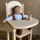 All Maple Doll High Chair - 11" x 11" x 30" H