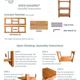 Cherry Open Shelving - 3 Shelves