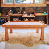 Child's Large Everyday Play Table / Activity Table with Elevated Border - All Cherry 42" x 28" x 17" H