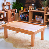 Child's Large Everyday Play Table / Activity Table with Elevated Border - All Cherry 42" x 28" x 17" H