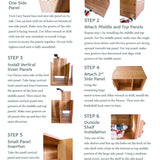 Turning/Rotating Extra Large Bookshelf (Lazy Susan Bottom) - Cherry Wood