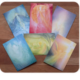 Set of 6 Ethereal Postcards - 4-1/8" x 5-13/16" Angels of Love, Clarity, Gem/Jewel, Life, Into the Light & Dignity