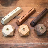 Cherry Wooden Postcard Holder - 6" Long