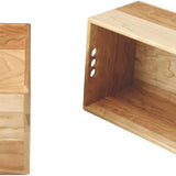Wooden Storage Crate, Cherry Wood 15" x 10" x 8" (without lid)