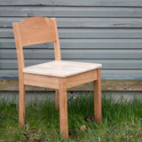 Sculpted Adult Height Cherry / Maple Chair - Hard matte clear finish
