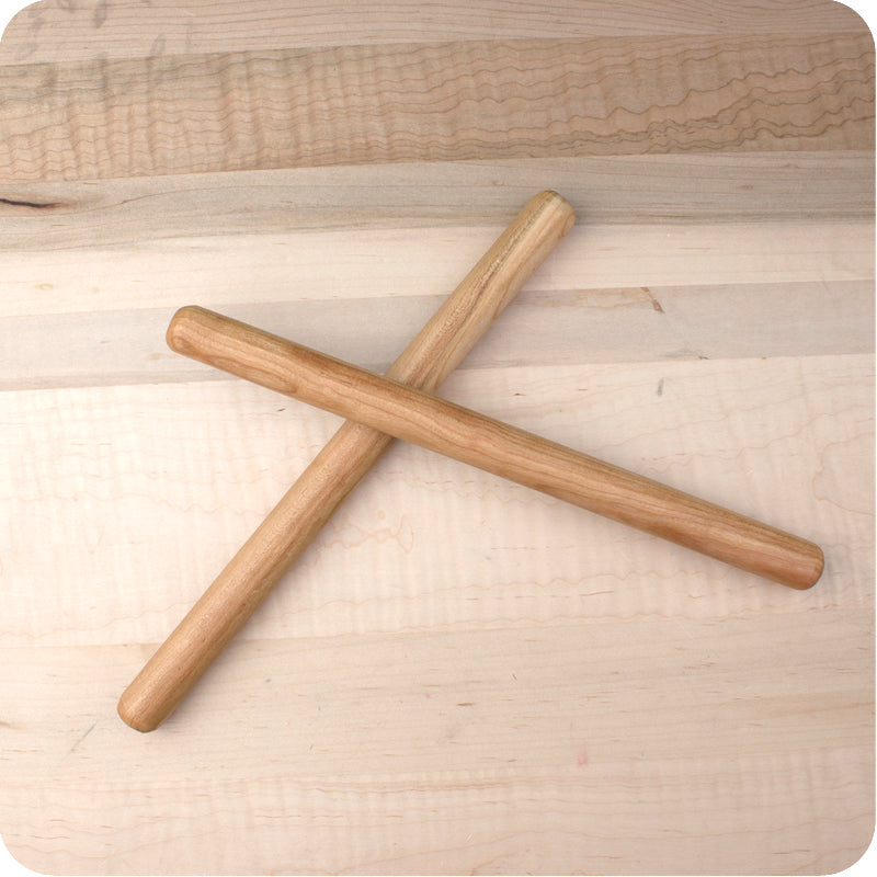 Cherry Rhythm Sticks | By Camden Rose for Palumba, offering natural toys and musical instruments