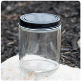 8 oz. Glass Water Jar with Metal Lid