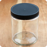 8 oz. Glass Water Jar with Plastic Lid