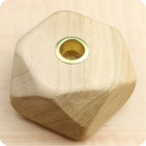 Maple Candle Holder for 1/2" dia Candle