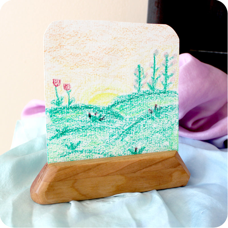 Camden Rose Cherry Picture/Card Holder