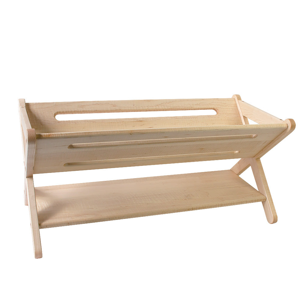 Solid Maple Wood Trough Style Storage Shelf