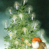 Candlit Tree Postcard
