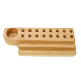 Cherry Wood Crayon Holder - 16 block and 16 stick with Crayon Sharpener Holder