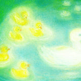 Ducks Postcard by Ruth Elsasser - 4 1/8" x 5 13/16"