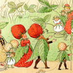 Elsa Beskow Strawberry Family Postcard