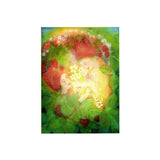 Strawberry Children Postcard by Alexandra Riggins 6 7/8" x 5 1/8"