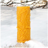 Rustic Ferns Beeswax Pillar Candle