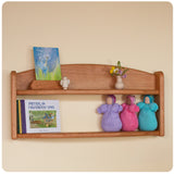 Two-Tiered Cherry Wall Shelf - 24 Inches Long