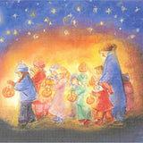 Lantern Walk Procession (St. Martin Procession), Postcard - 4-5/8" x 6-13/16"