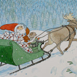 Egon and Santa, Postcard - 4-1/8" x 5-7/8"