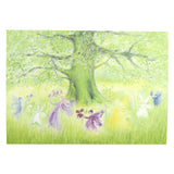 Dancing Fairies Around A Tree, Postcard - 4-1/4" x 5-15/16"