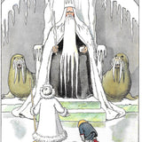Elsa Beskow Postcard, King Winter - 4-1/8" x 5-13/16"