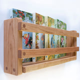16" Wall Bookshelf (backless) Cherry Wood