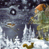 Tomten with Travel Sack, Postcard - 4 1/8" x 5 13/16"