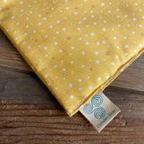 Organic Doll Bed Mattress Only, Yellow with dots