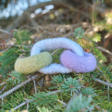 Felted Interlocking Ring Set - 3 Loops Pastel