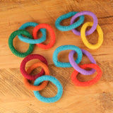 Felted Interlocking Ring Set - 3 Loops