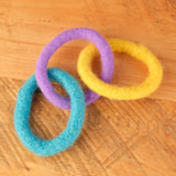 Felted Interlocking Ring Set - 3 Loops