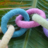 Felted Ring Chain - 6 Loops