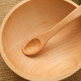 Thin Rim Wood Baby Bowl & Spoon, Maple