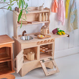 Simple Hearth Wooden Play Kitchen, Maple