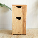 Wooden Play Refrigerator - Premium Dark Cherry Wood