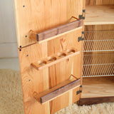 Wooden Play Refrigerator - Premium Dark Cherry Wood