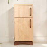 Simple Handmade Wooden Fridge Refrigerator, Maple Hardwood