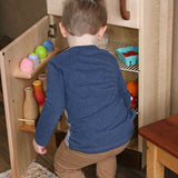 Premium Fridge Wooden Play Refrigerator, Maple