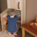 Premium Fridge Wooden Play Refrigerator, Maple