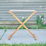 Cherry Drying Stand - Clothes Drying Rack and 12 Wooden Clothespins with Yellow Floral Bag - 23" H x 22.5" L x 16" W