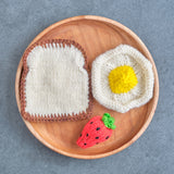 Knitted Breakfast: Toast, Egg & Strawberry