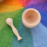 Wooden Mortar & Pestle