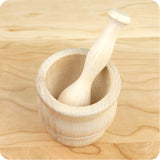 Wooden Mortar & Pestle