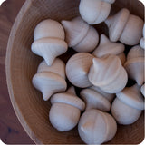 Wooden Acorns, Set of 15