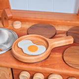 Wooden Play Frying Pan, Cherry