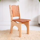 Child Size Wooden Farmhouse Chair with Beeswax Finish - 12 1/2" L x 14" W x 27" H
